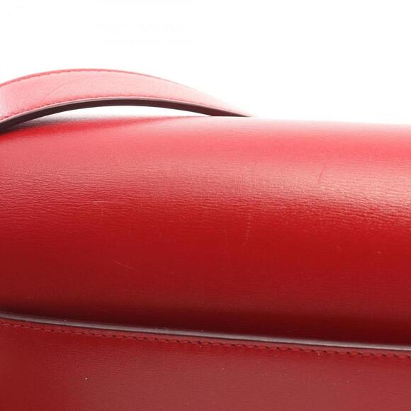 SAINT LAURENT Red Leather Shoulder Bag - Picture 8 of 9